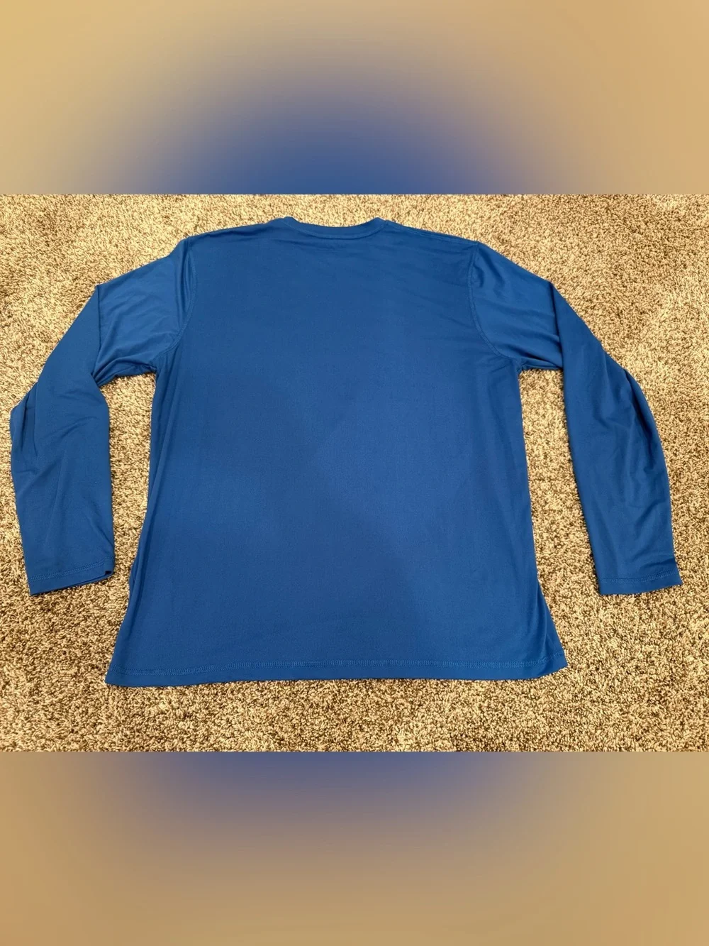 Hang Ten Royal Blue Long Sleeve Rash Guard with Chest Graphic
